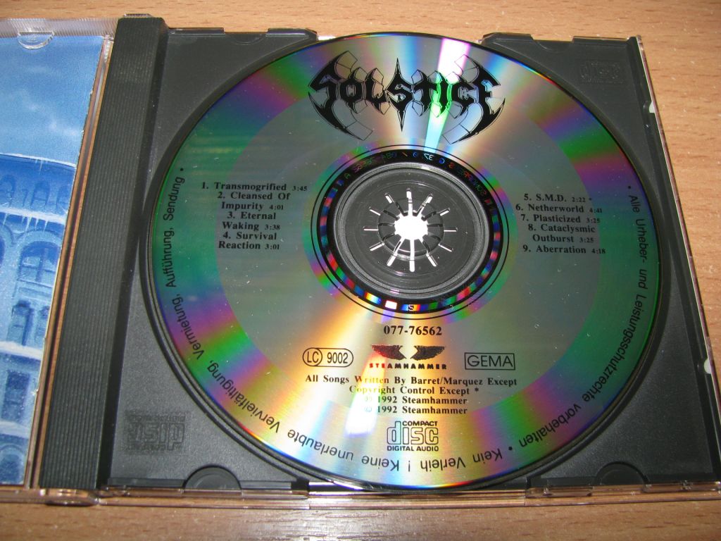 SOLSTICE - Solstice S/T    (1992 Steamhammer 1st press) - фото фото фото 2