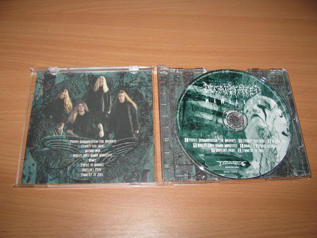 DECAPITATED - Nihility    (2001 Earache 1st press,UK) EAR - фото фото фото 1