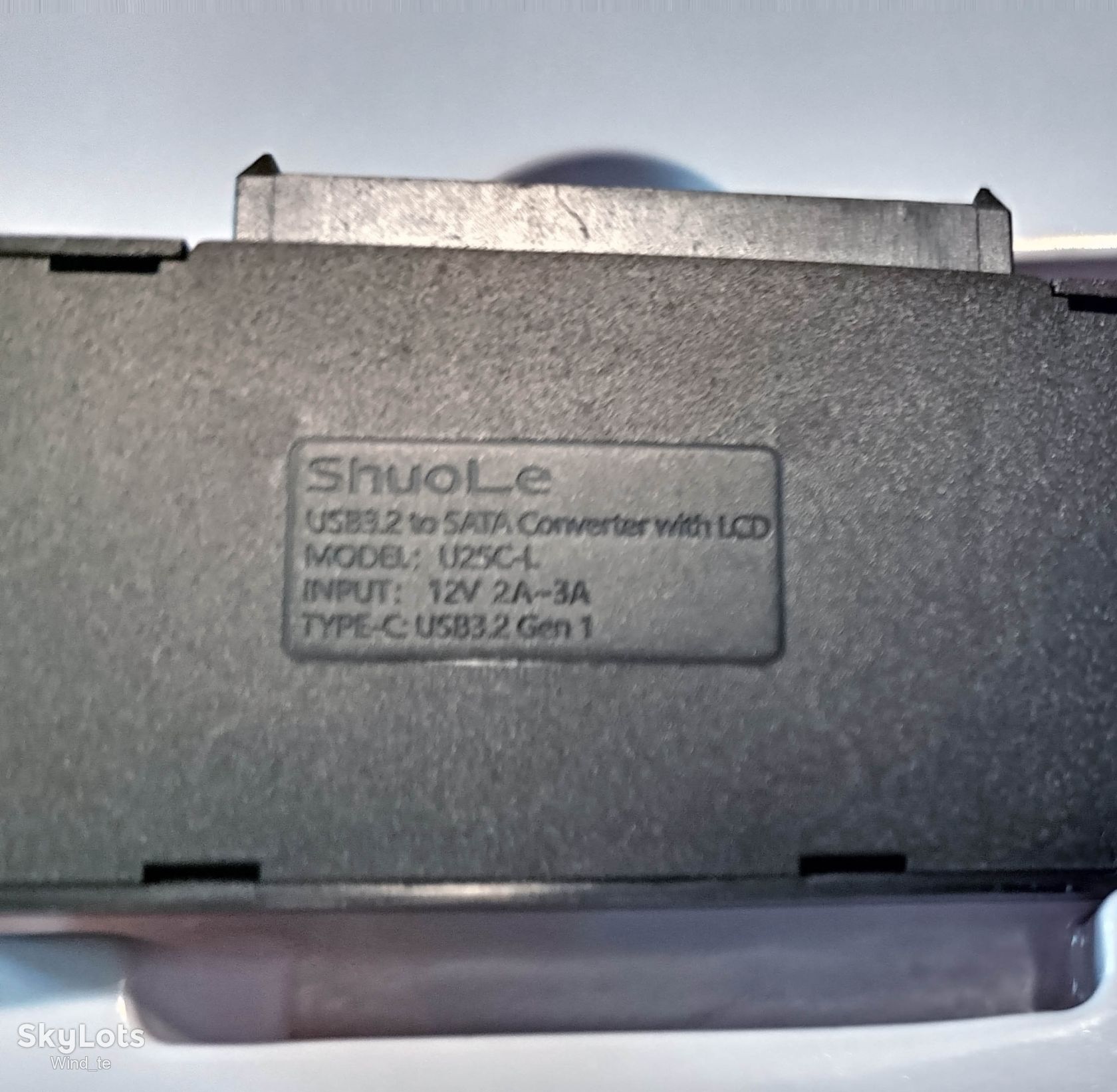Адаптер перехідник USB 3.2 на SATA  ( HDD та SSD ) з LCD-екраном ShuoLe  ( переходник ) - фото фото фото 6