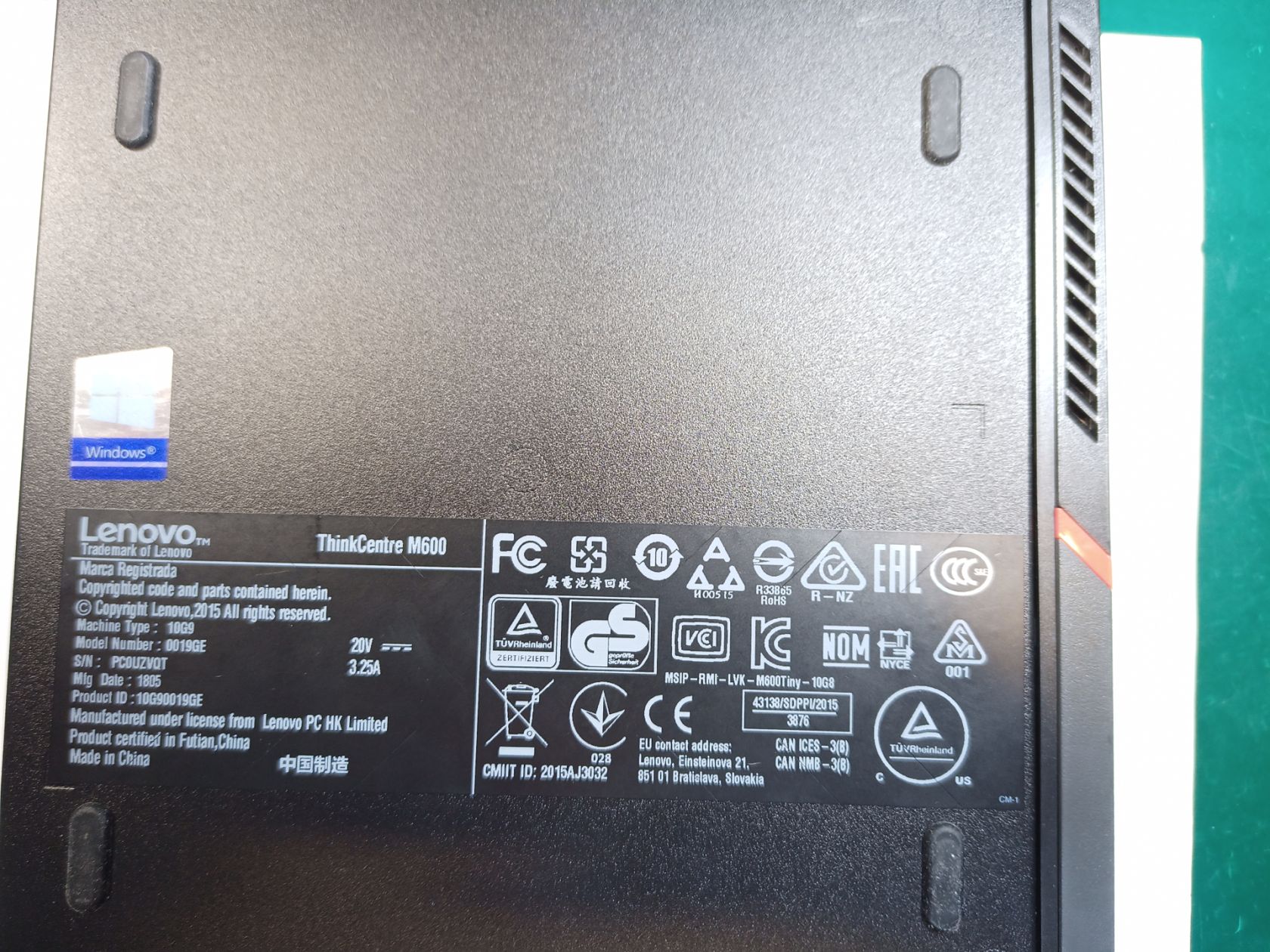 Lenovo ThinkCentre M600  intel pentium j3710 - фото фото фото 3