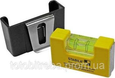Рівень міні STABILA Pocket PRO магніт 7х2х4 см VR-17953 - фото фото фото 0