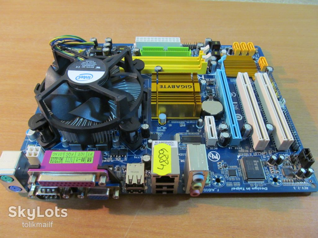 Материнская плата Gigabyte GA-G31M-ES2L + E7600 +вентилятор - фото фото фото 1