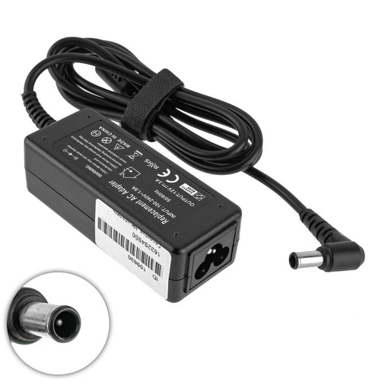 Блок питания для монитора LG 12V, 3A, 36W, 6.5*4.4мм+PIN, black (без кабеля!)(LCAP07F) - фото фото фото 1
