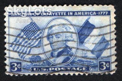 США  (1952) 175 лет прибытия Маркиза  Жильбера Лафайета - фото фото фото 0