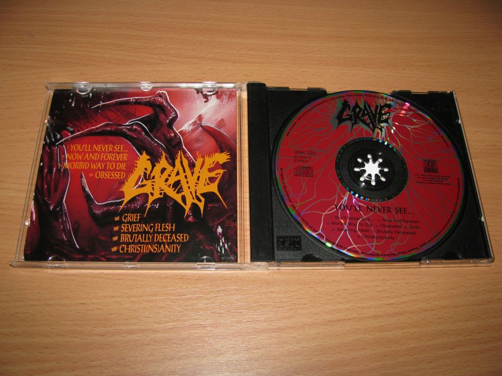 GRAVE - You'll Never See   (1992 Century Media 1st press,Germany) - фото фото фото 1