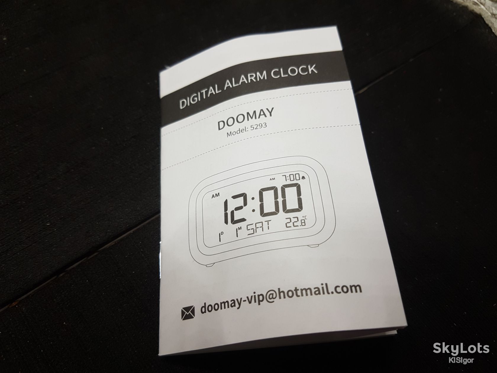 Цифровий будильник DOOMAY Digital Alarm Clock *80981 - фото фото фото 6