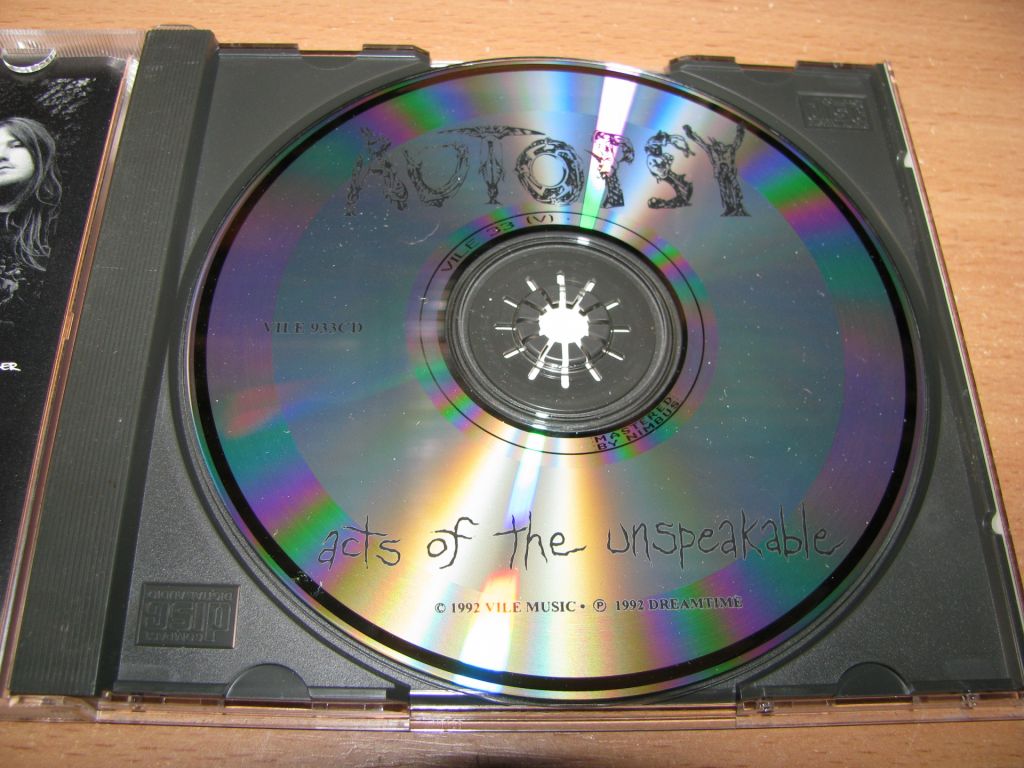 AUTOPSY - Acts Of The Unspeakable  (1992 Caroline 1st press,USA) - фото фото фото 2