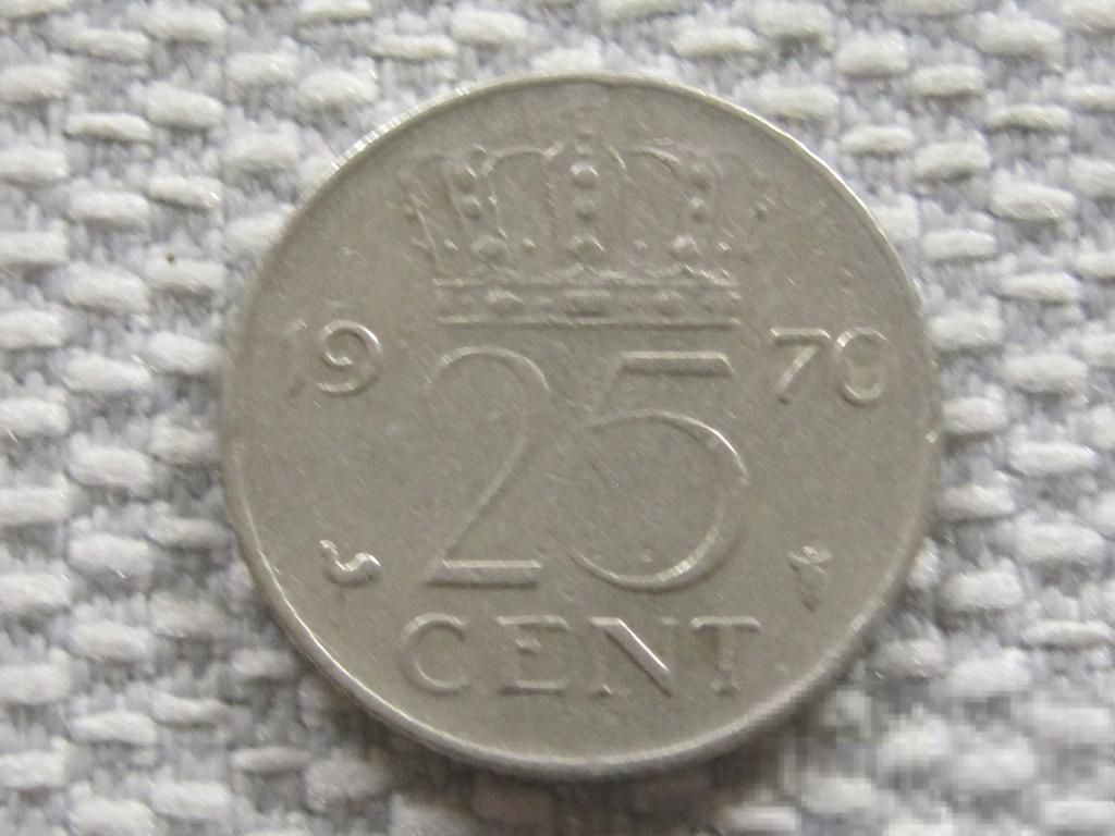 Нидерланды 25 центов 1970 года #4003 - фото фото фото 0