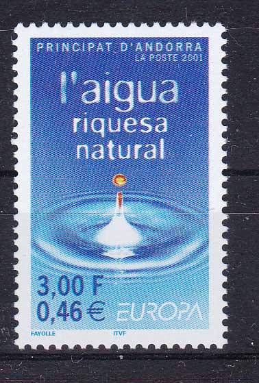 Андорра  2001 г  MNH - экология - вода - фото фото фото 0