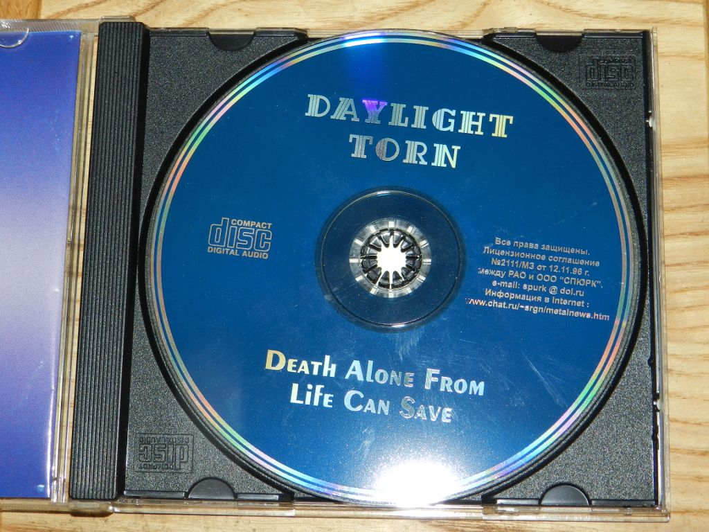 CD   Daylight Torn - Death Alone From Life Can Save - фото фото фото 1