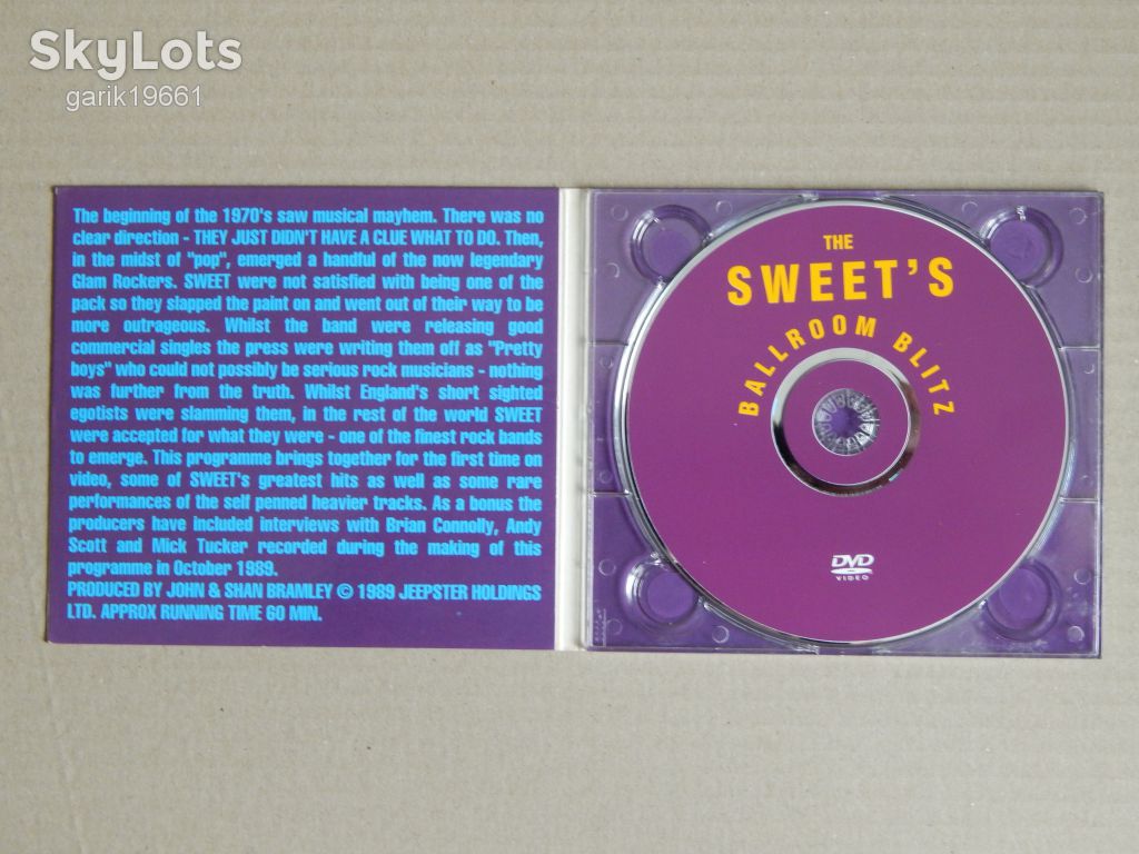 The Sweet's ‎– Ballroom Blitz ( DVD, Unofficial Release, Digipack) - фото фото фото 3