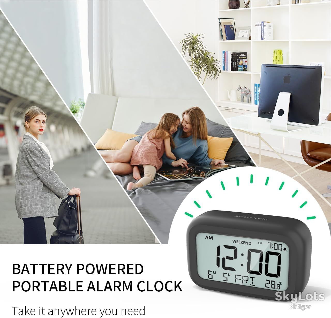 Цифровий будильник DOOMAY Digital Alarm Clock *80981 - фото фото фото 3