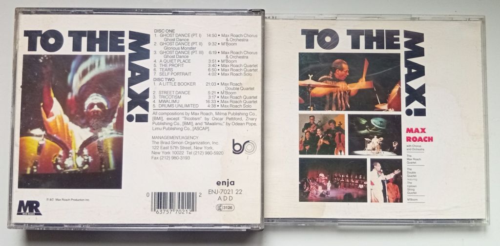 Max Roach - To The Max! 1992  (2 CD Fat Box, Germany) - фото фото фото 0