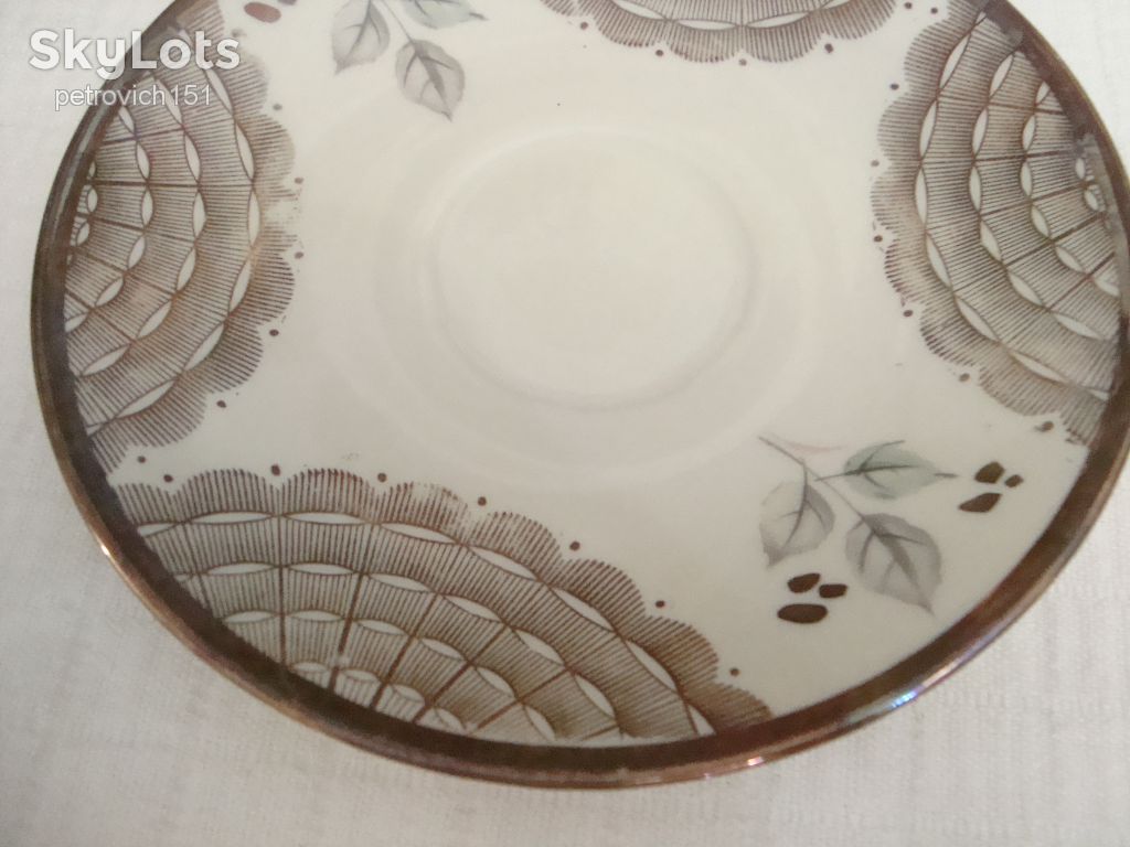 КРАСИВОЕ АНТИКВАРНОЕ БЛЮДЦЕ ФАРФОР БАВАРИЯ ГЕРМАНИЯ №Д11(2) - фото фото фото 6
