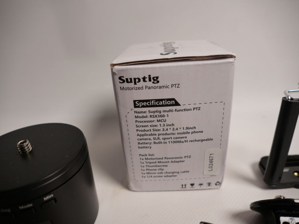 Акумуляторна поворотна штативна голова Suptig RSX360-1 для панорамної зйомки - фото фото фото 1