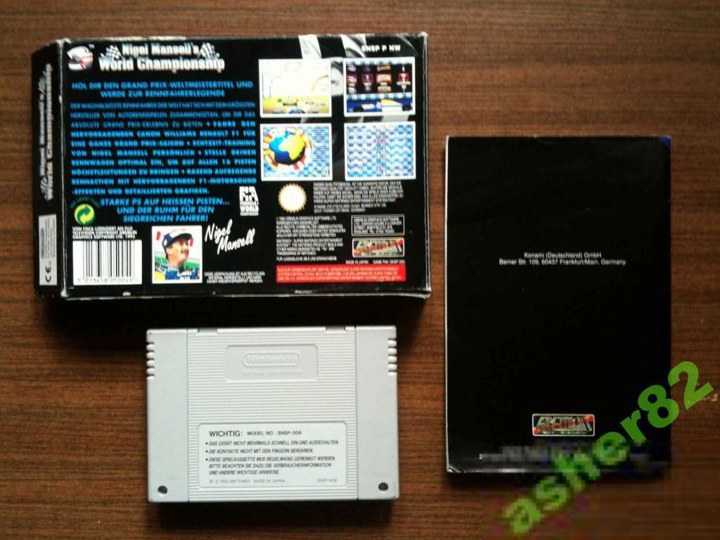 Игра на SNES "Nigel Mansell's World Championship"     (PAL) - фото фото фото 1