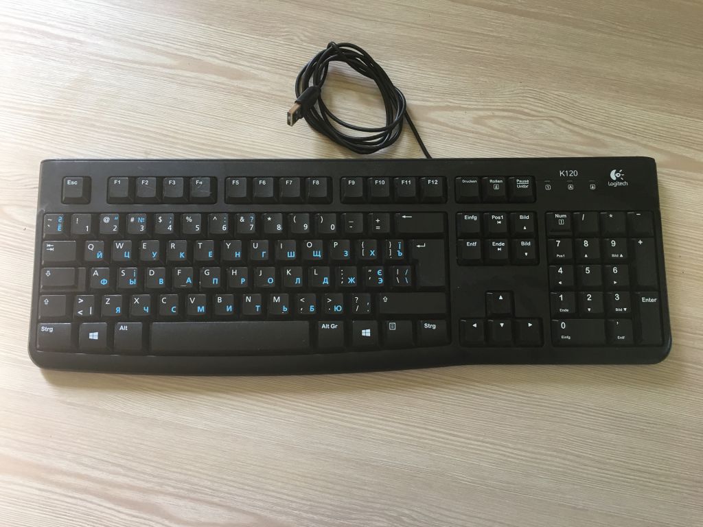 Клавиатура Logitech K120 USB Black ОРИГИНАЛ США - фото фото фото 0
