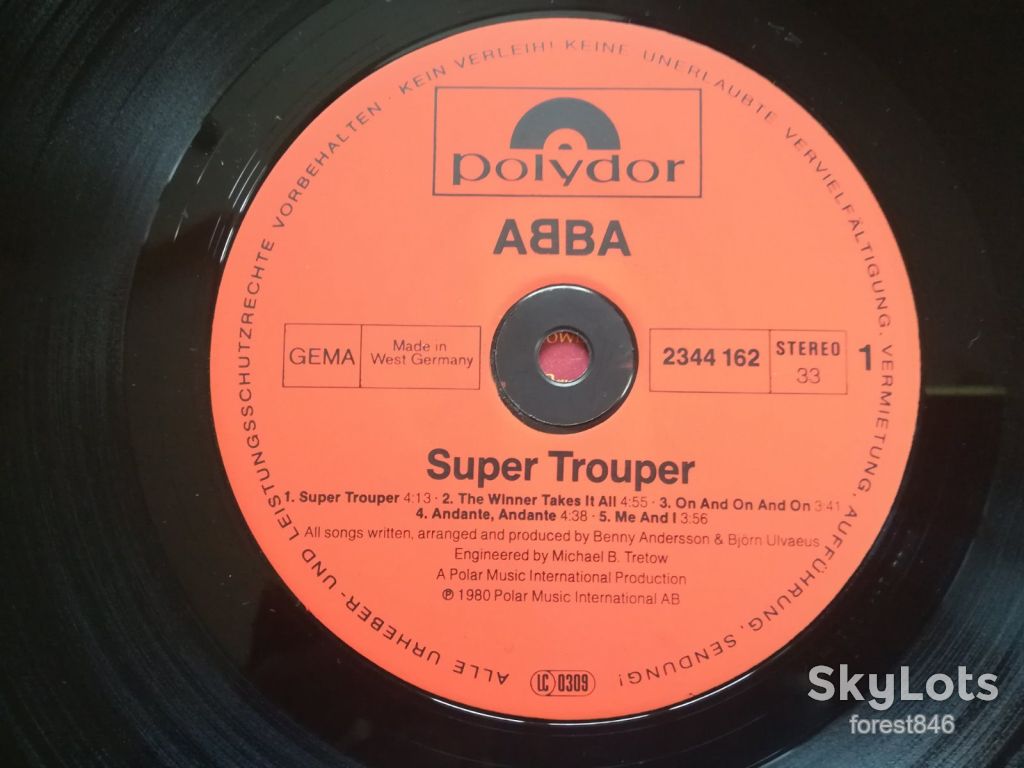 ABBA-Super trouper  (глянс. конв.)-Ex.+, Німеччина  (&amp;79) - фото фото фото 2