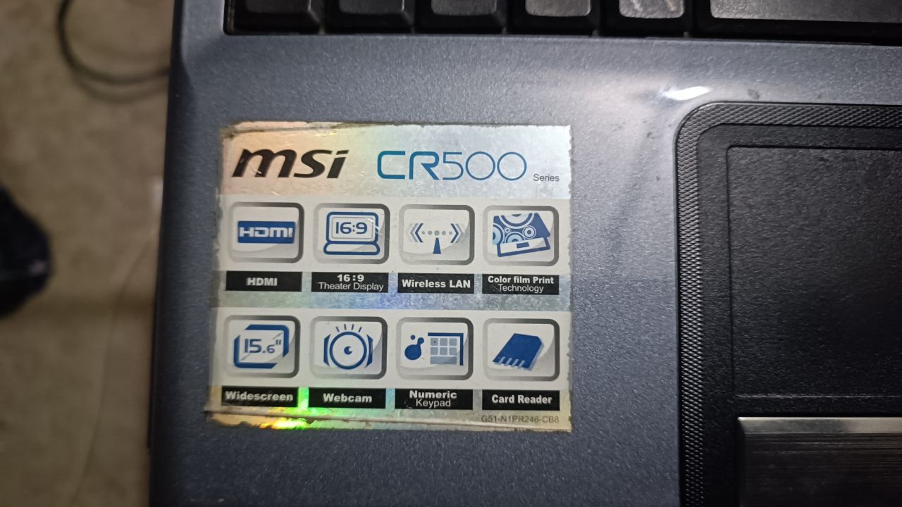 Ноутбук MSI CR500 Intel Nvidia GF8200m Аукцион - фото фото фото 3