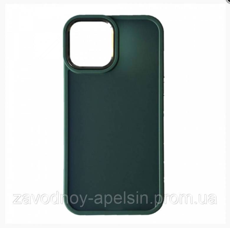 IPhone 12 Pro Max Чехол матовый Frame TPU+PC (зеленый) - фото фото фото 0