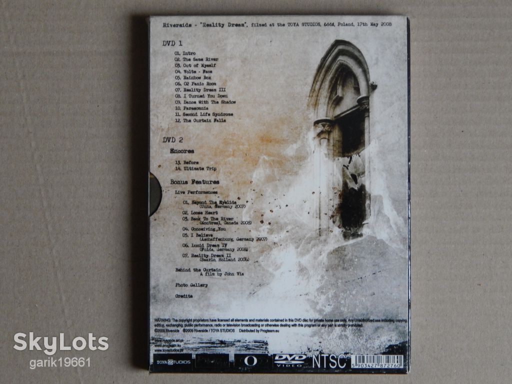 Riverside ‎– Reality Dream (2 × DVD, NTSC, Unofficial Release, Digipak) - фото фото фото 1