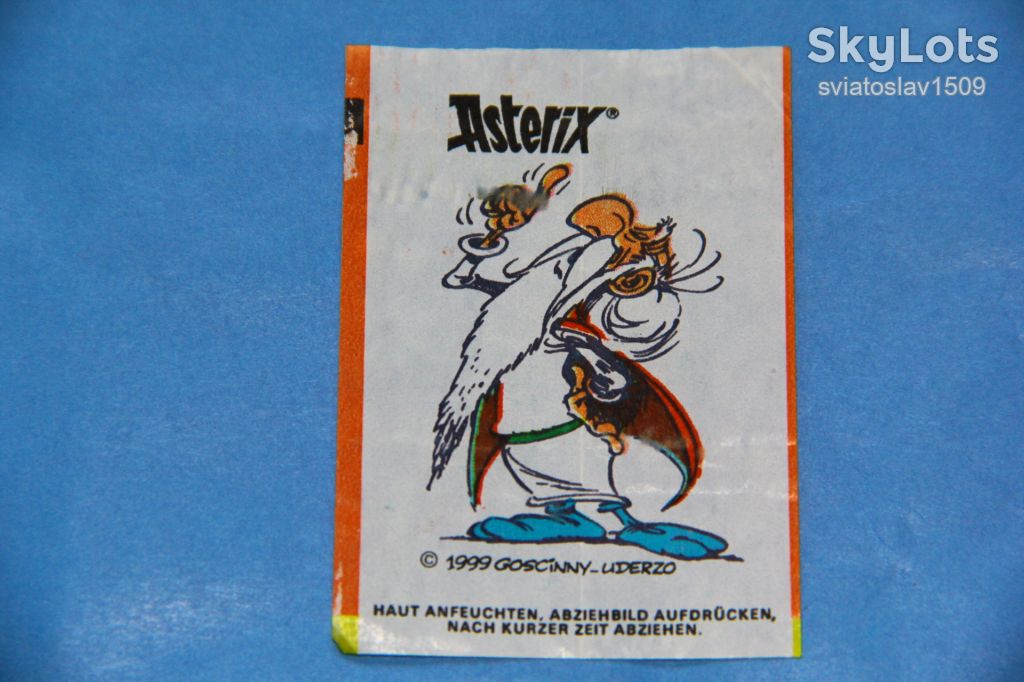 вкладыш от жевательной резинки ASTERIX Fleer - фото фото фото 0