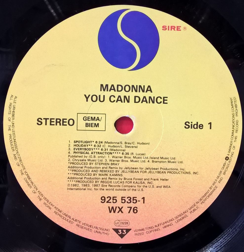 Madonna - You Can Dance - 1983-87.   (LP). 12. Vinyl. Пластинка. Germany. - фото фото фото 2