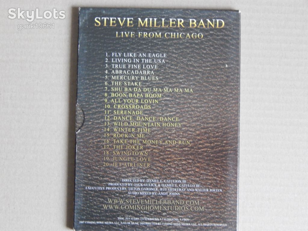 Steve Miller Band ‎– Live From Chicago (DVD, Unofficial Release, Digipak) - фото фото фото 1