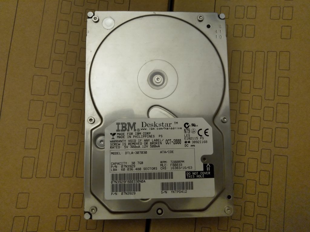 Жорсткий диск HDD IDE IBM DTLA-307030 31G - фото фото фото 0
