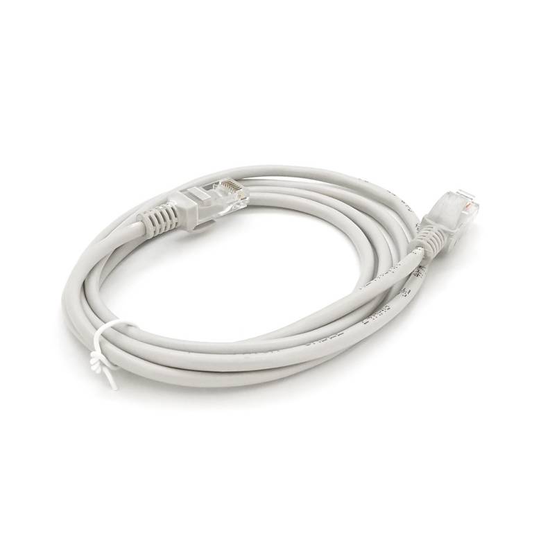 Патч-корд литой RITAR, CCA, UTP, RJ45, Cat.5e, 3m, серый - фото фото фото 1
