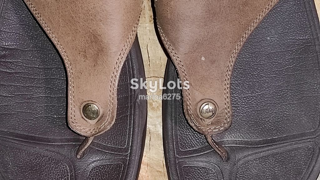 FITFLOP~ ШЛЁПАНЦЫ ВЬЕТНАМКИ НАТУРАЛЬНАЯ КОЖА~р 45 - фото фото фото 4