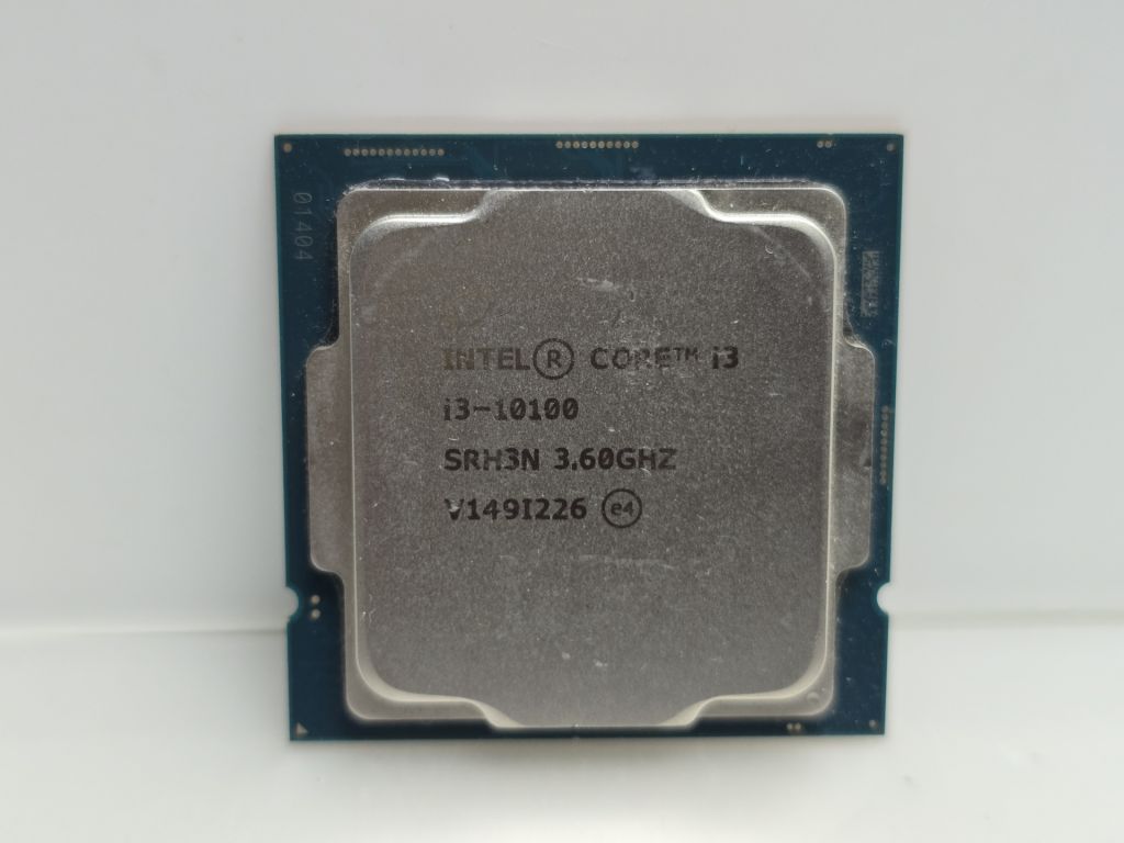 Процессор Intel Core i3-10100   (3.60GHz/3MB/8GT, s1200, tray, б/у) - фото фото фото 0