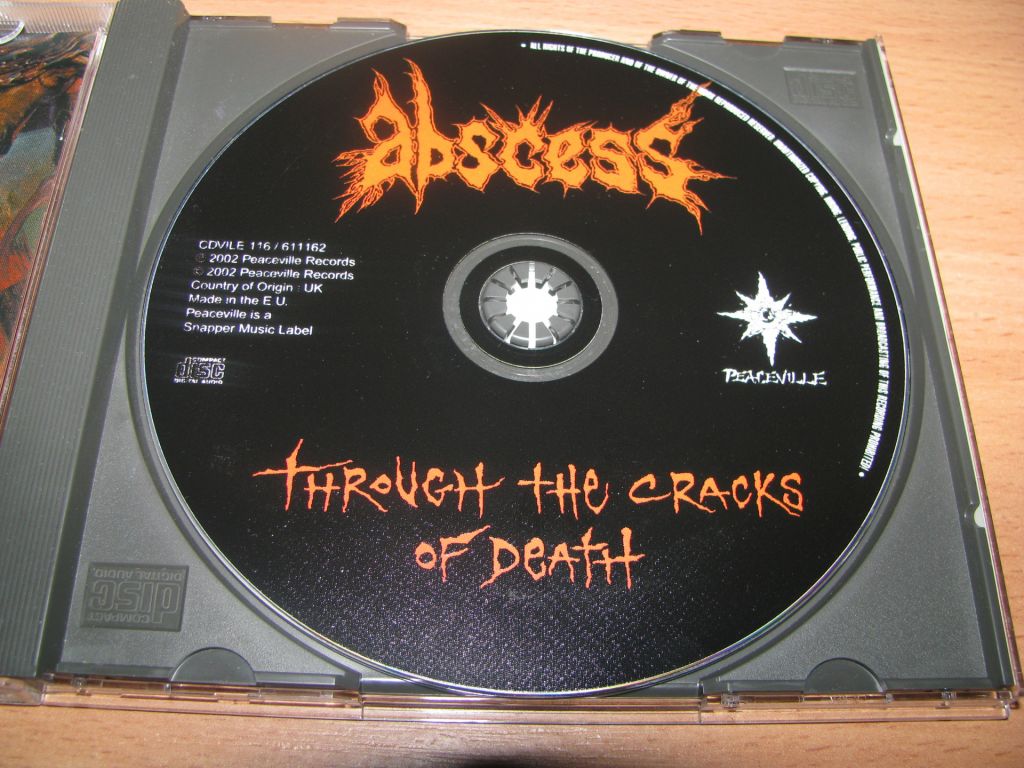ABSCESS - Through The Cracks Of Death  (2002 Peaceville 1st press,UK) - фото фото фото 2