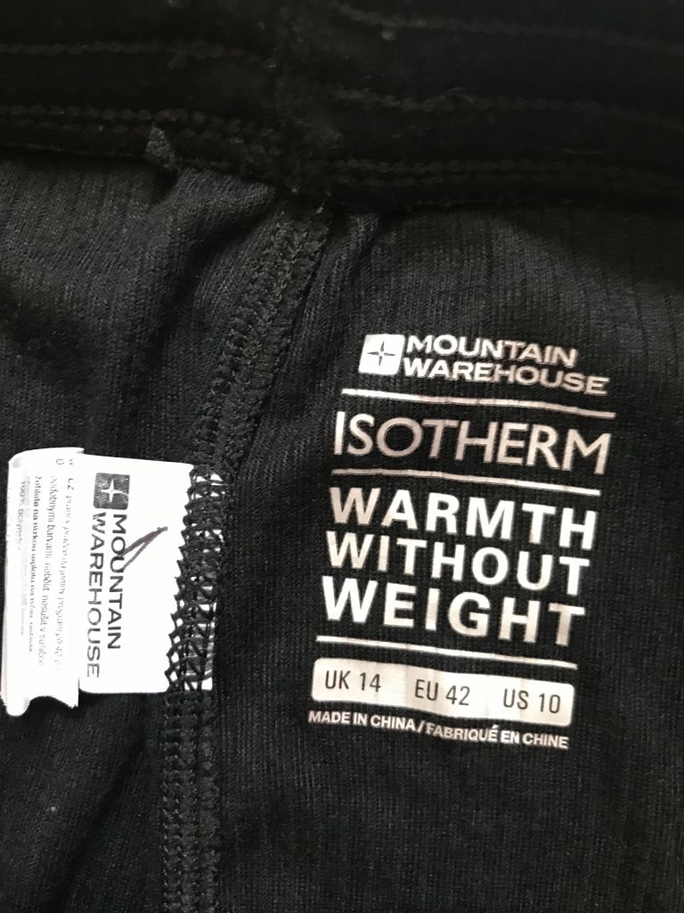 Термобелье, леггинсы подштанники, isotherm Mountain Warehouse. 42 евро - фото фото фото 6