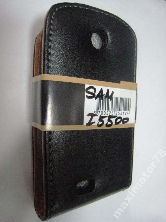 ЧЕХОЛ-КНИЖКА CHIC-CASE SAMSUNG I5500  ЧЕРНЫЙ МАТ - фото фото фото 1