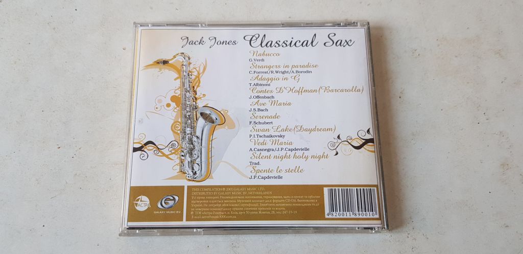 Jack Jones Classical Sax CD ліцензія - фото фото фото 1