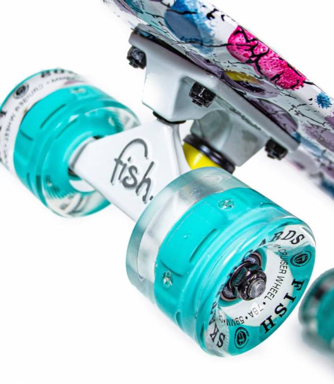 Penny Board "Fish" Маки. Светящиеся колеса. (447847382) - фото фото фото 2