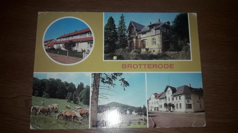 Открытка Brotterode ГДР - фото фото фото 0