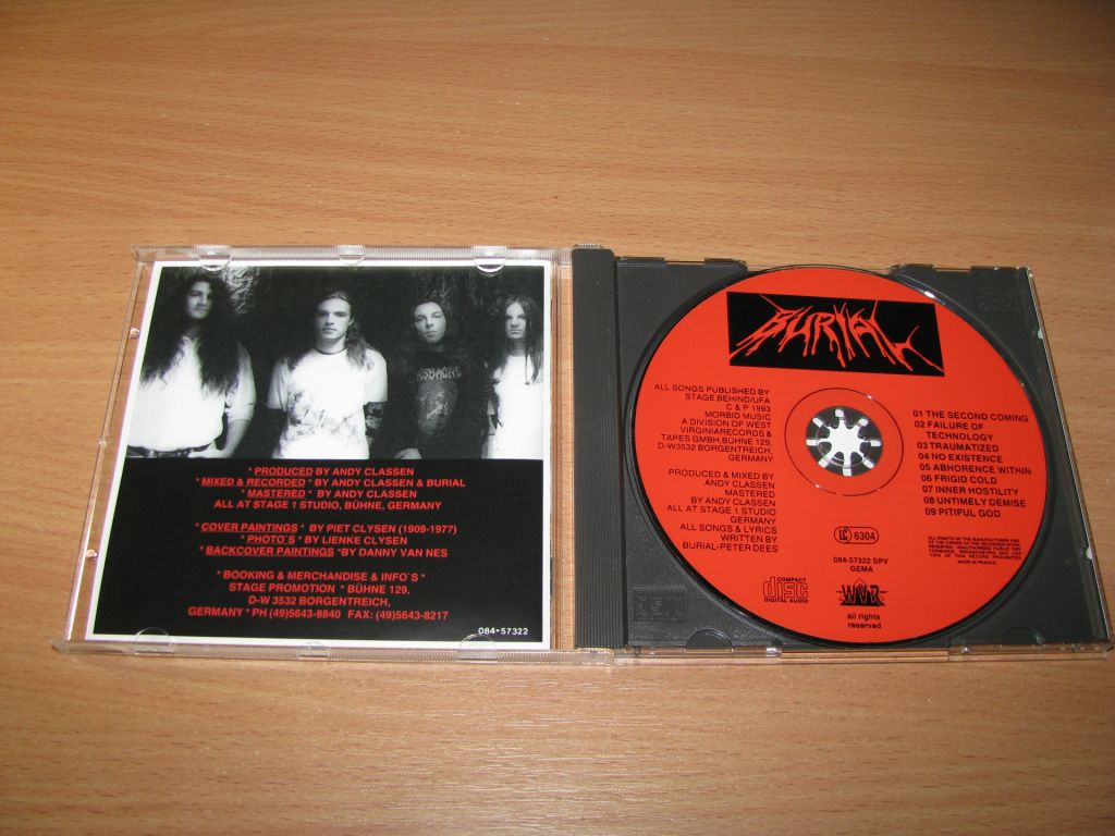 BURIAL - Relinquished Souls   (1993  West Virginia Records) - фото фото фото 1