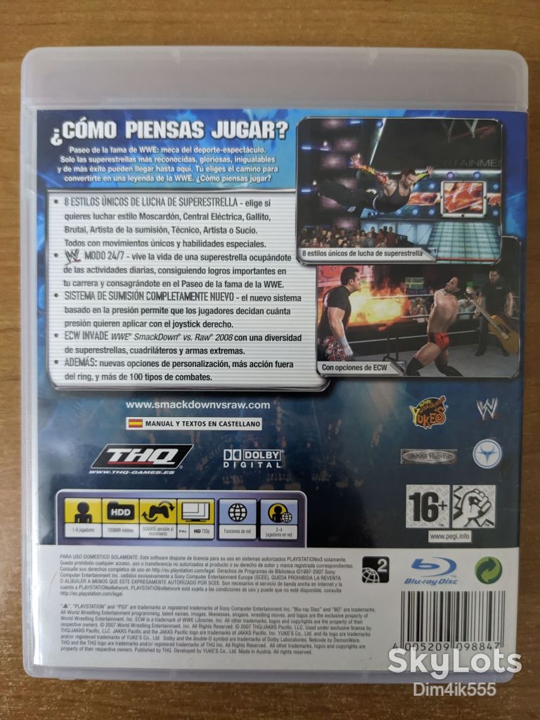 Игра WWE SmackDown vs. Raw 2008 для PlayStation 3 - фото фото фото 1