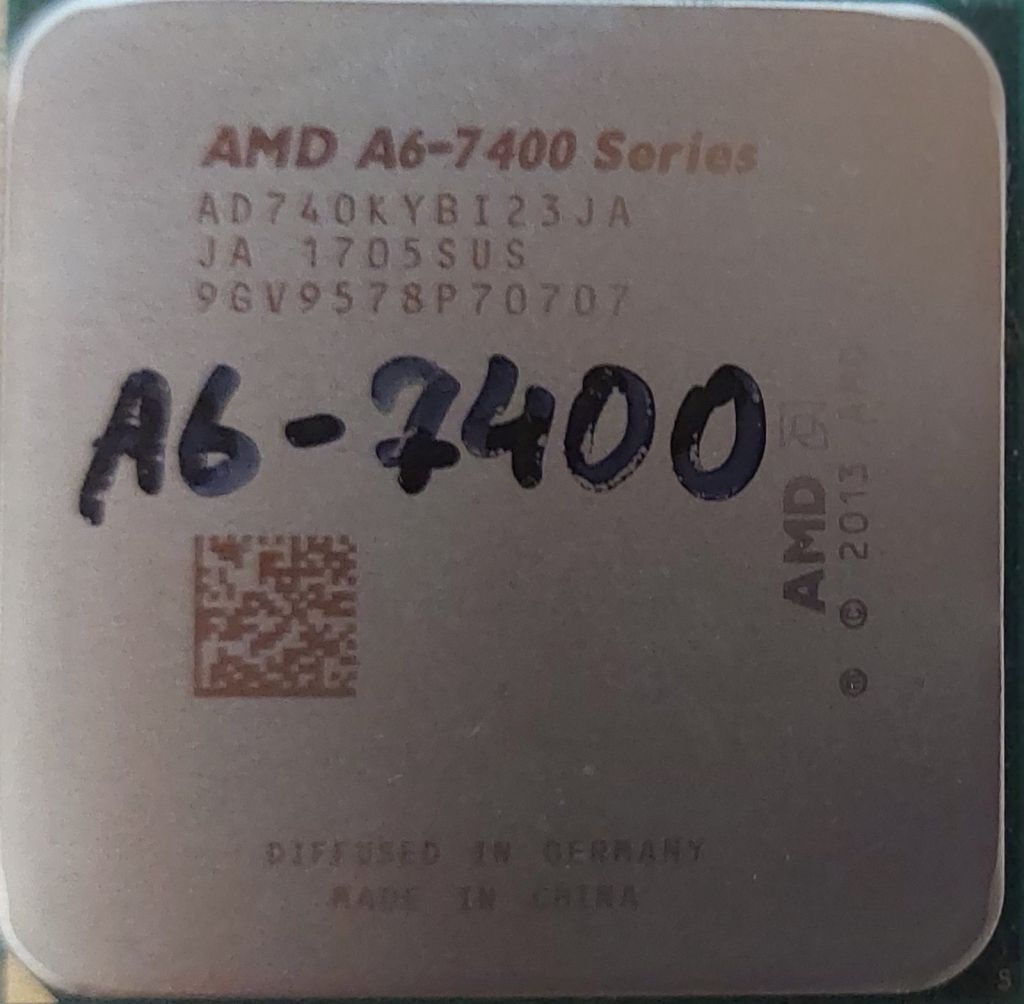 Процесор AMD A6-7400K  (3.50-3.90GHz, 1MB, 65W, Socket FM2+) Б/в - фото фото фото 1