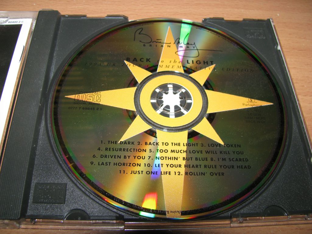BRIAN MAY - Back To The Light     (1993 Parlophone, 1st press, UK) - фото фото фото 2