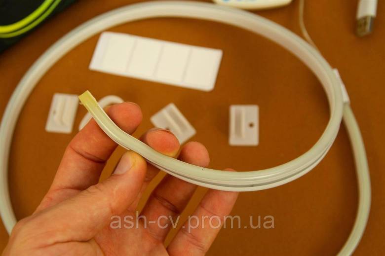 Стрічка, неон, Smart, LED, Neon, Pixel, RGB, USB, з мікрофоном, світломузика, 1 метр - фото фото фото 4
