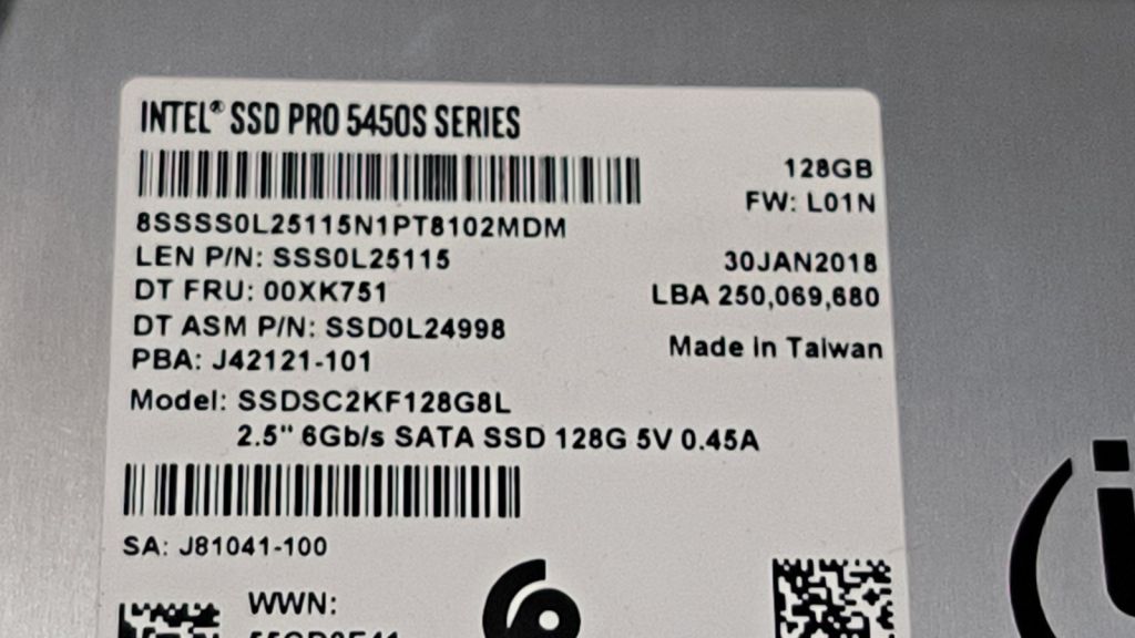 Диск SSD INTEL SSD PRO 5450S SERIES SSDSC2KF128G8L 128GB №34 - фото фото фото 2