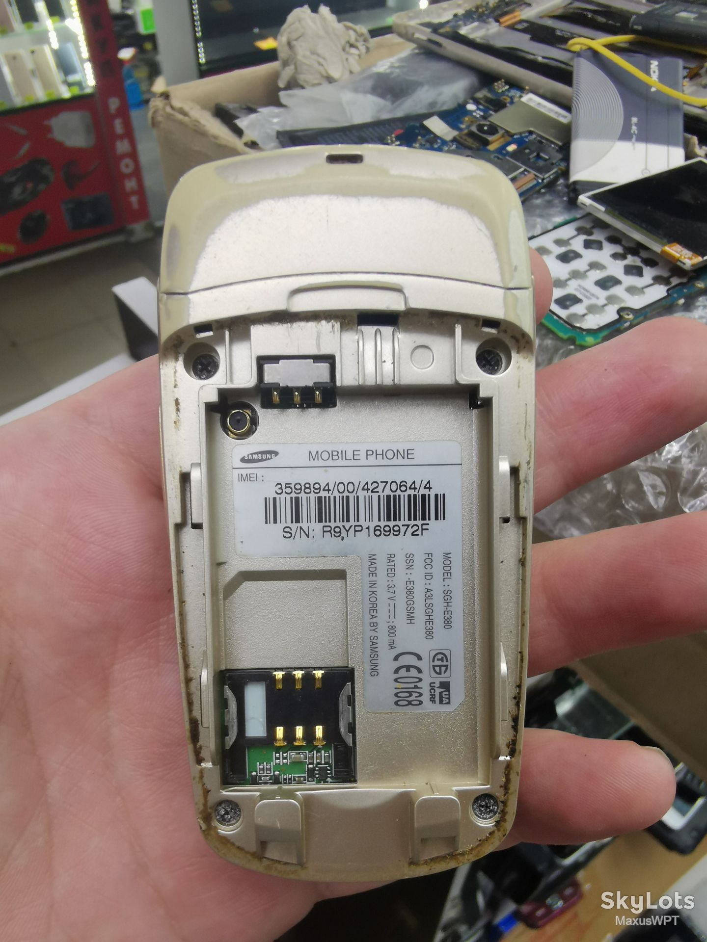 #1383 sklad Samsung e 380 gold e380 - фото фото фото 3