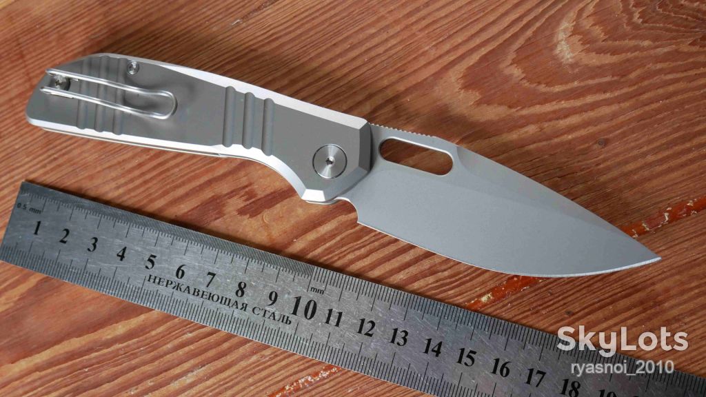 TRIVISA Gecko-S, M390 Stonewash, Titanium, Ceramic Ball Bearing, EDC, Outdoor, Liner Lock - фото фото фото 2