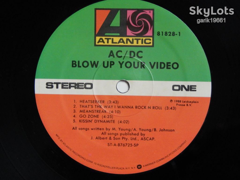 AC/DC – Blow Up Your Video   (Atlantic – 7 81828-1, US) EX+/NM- - фото фото фото 2