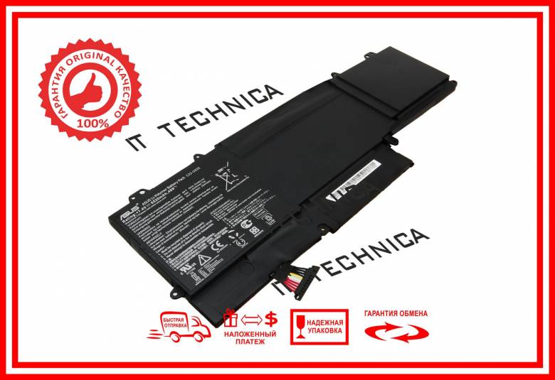 Батарея ASUS ZenBook UX32 UX32A UX32V UX32VD (C23-UX32) 7.4V 6520mAh ОРИГИНАЛ - фото фото фото 0