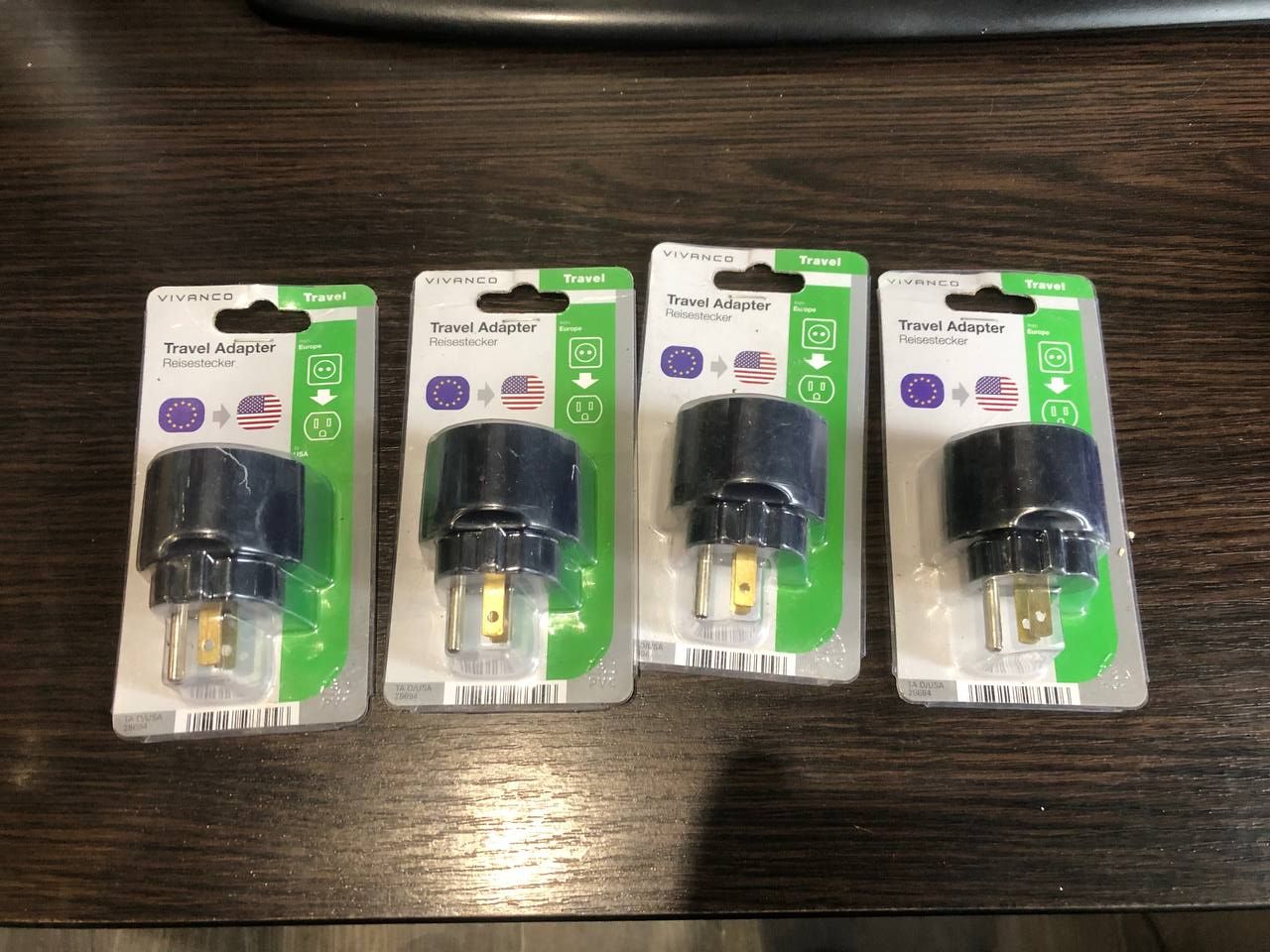 Vivanco Travel Adapter Європа → США   (USA)/ Лот 4 шт. [116] - фото фото фото 0