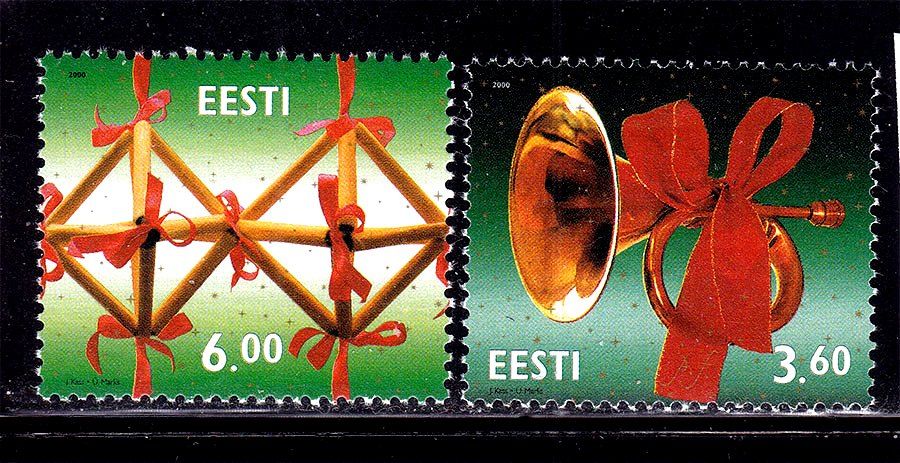 Эстония 2000 г MNH - Родлество - фото фото фото 0